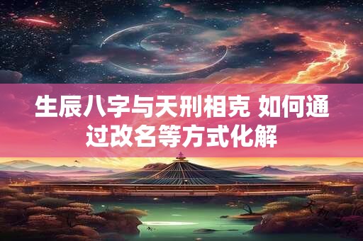 生辰八字与天刑相克 如何通过改名等方式化解