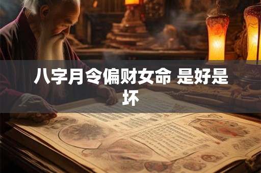 八字月令偏财女命 是好是坏