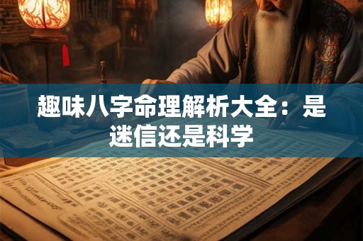 趣味八字命理解析大全：是迷信还是科学