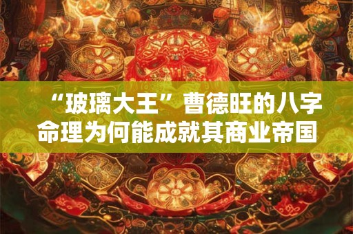 “玻璃大王”曹德旺的八字命理为何能成就其商业帝国