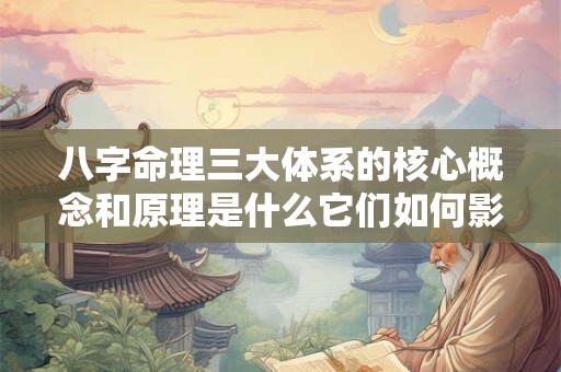 八字命理三大体系的核心概念和原理是什么它们如何影响人的命运和运势