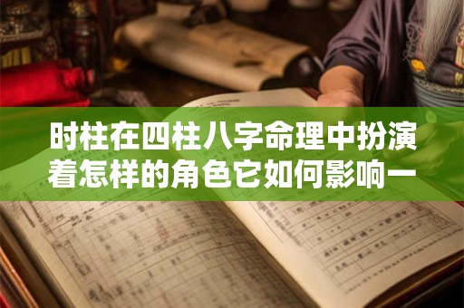 时柱在四柱八字命理中扮演着怎样的角色它如何影响一个人的命运