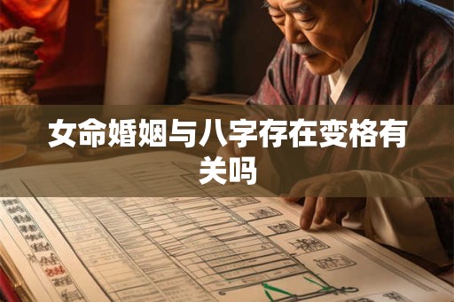 女命婚姻与八字存在变格有关吗