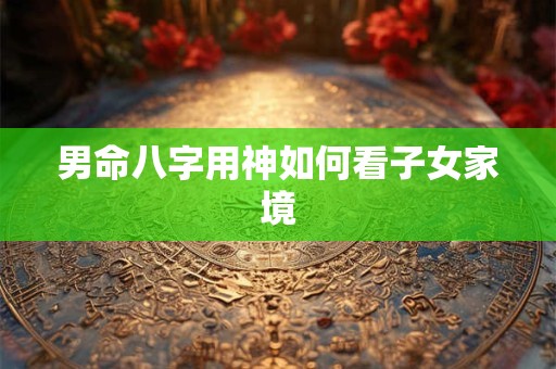 男命八字用神如何看子女家境