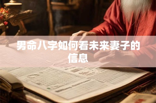 男命八字如何看未来妻子的信息