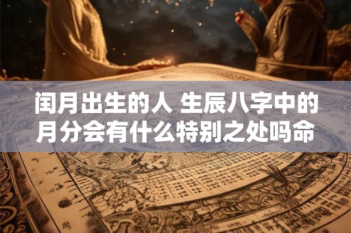 闰月出生的人 生辰八字中的月分会有什么特别之处吗命运又会如何呢
