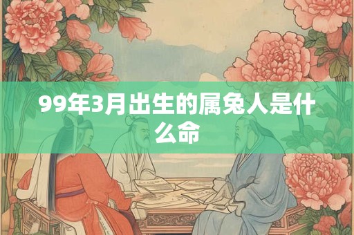 99年3月出生的属兔人是什么命