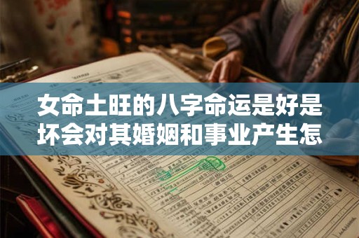 女命土旺的八字命运是好是坏会对其婚姻和事业产生怎样的影响