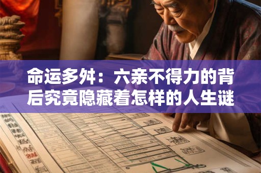 命运多舛：六亲不得力的背后究竟隐藏着怎样的人生谜题