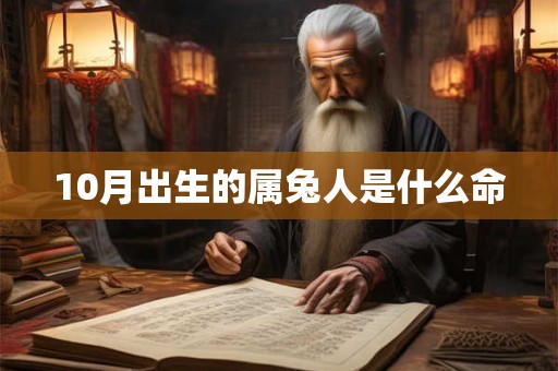 10月出生的属兔人是什么命
