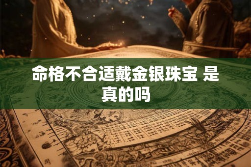 命格不合适戴金银珠宝 是真的吗