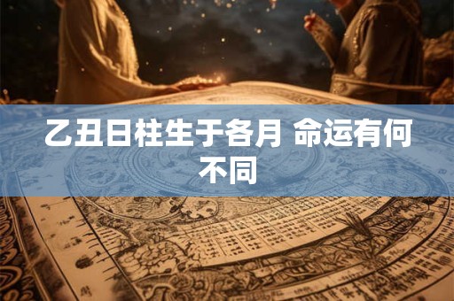 乙丑日柱生于各月 命运有何不同