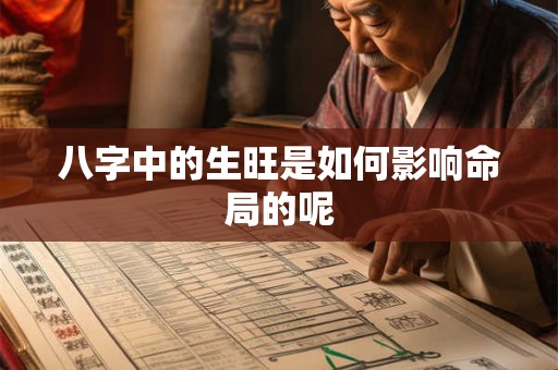 八字中的生旺是如何影响命局的呢