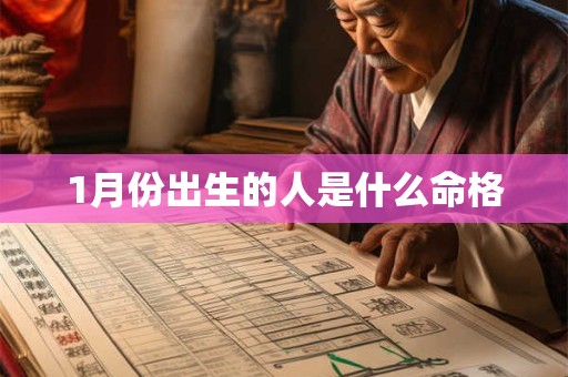 1月份出生的人是什么命格