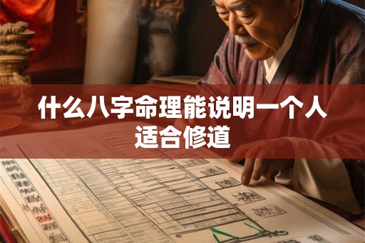什么八字命理能说明一个人适合修道