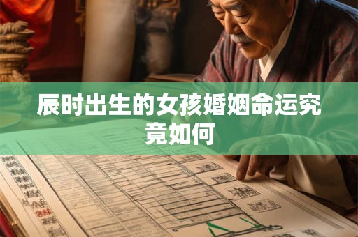 辰时出生的女孩婚姻命运究竟如何