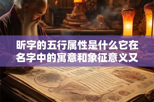 昕字的五行属性是什么它在名字中的寓意和象征意义又是什么