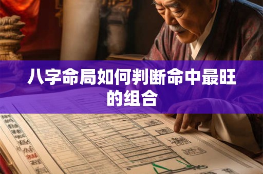 八字命局如何判断命中最旺的组合