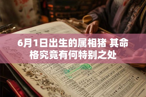6月1日出生的属相猪 其命格究竟有何特别之处