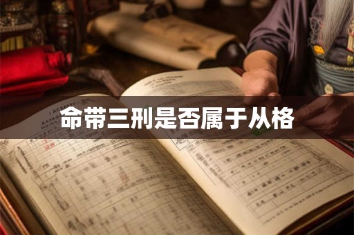 命带三刑是否属于从格