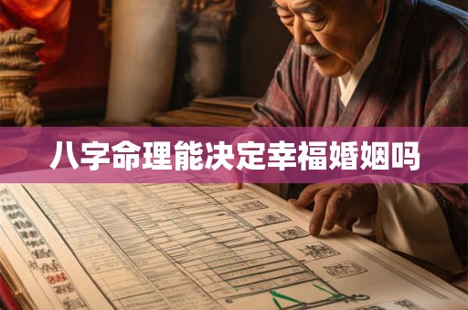 八字命理能决定幸福婚姻吗