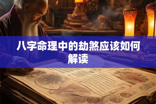 八字命理中的劫煞应该如何解读