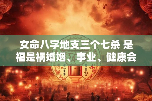 女命八字地支三个七杀 是福是祸婚姻、事业、健康会有怎样的影响