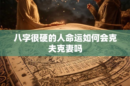 八字很硬的人命运如何会克夫克妻吗