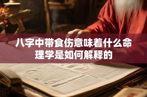 八字中带食伤意味着什么命理学是如何解释的
