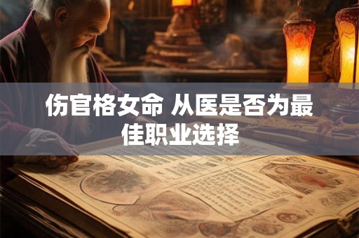 伤官格女命 从医是否为最佳职业选择