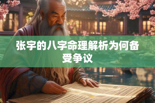 张宇的八字命理解析为何备受争议