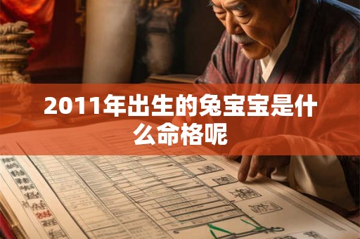 2011年出生的兔宝宝是什么命格呢