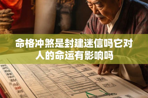 命格冲煞是封建迷信吗它对人的命运有影响吗