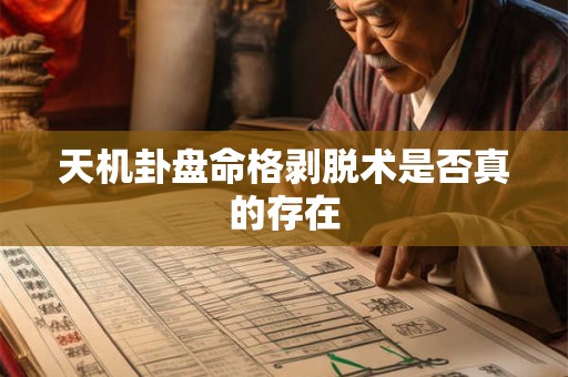 天机卦盘命格剥脱术是否真的存在