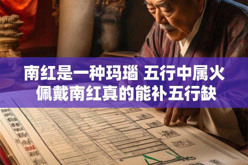 南红是一种玛瑙 五行中属火 佩戴南红真的能补五行缺火吗