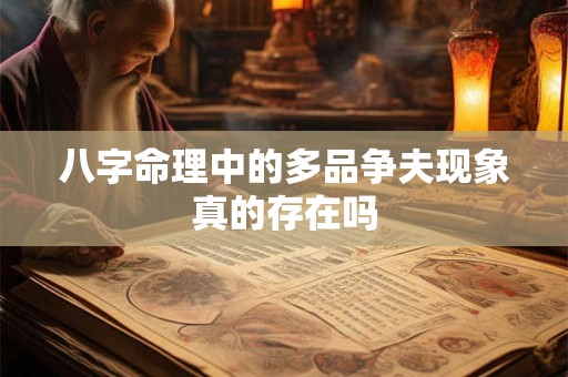 八字命理中的多品争夫现象真的存在吗