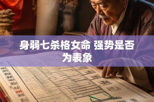 身弱七杀格女命 强势是否为表象