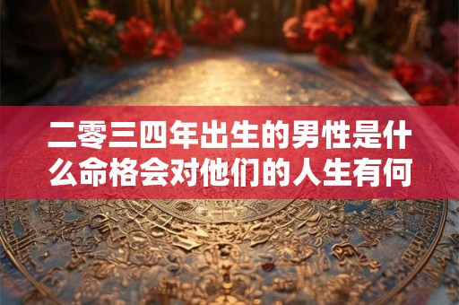 二零三四年出生的男性是什么命格会对他们的人生有何影响