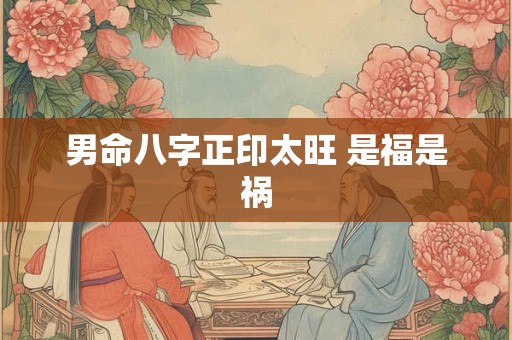 男命八字正印太旺 是福是祸