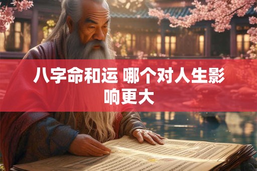 八字命和运 哪个对人生影响更大