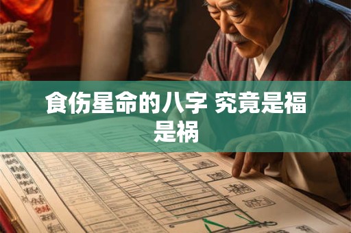 食伤星命的八字 究竟是福是祸