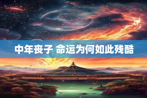 中年丧子 命运为何如此残酷