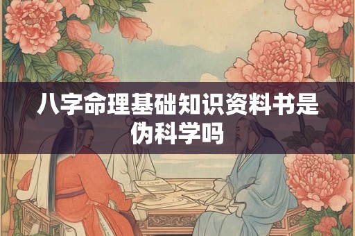 八字命理基础知识资料书是伪科学吗
