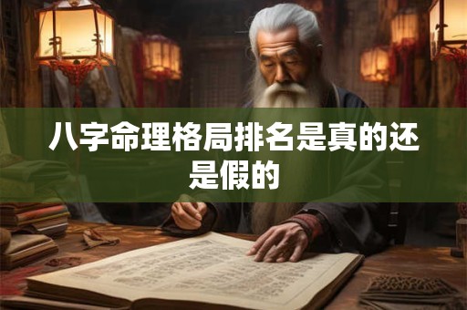 八字命理格局排名是真的还是假的