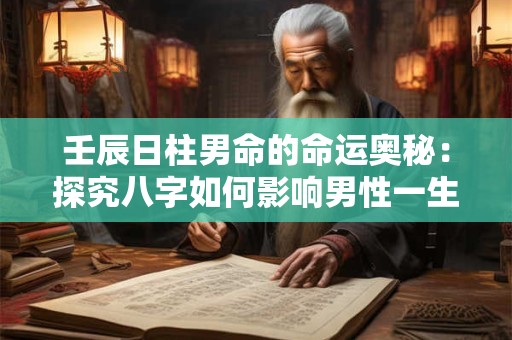 壬辰日柱男命的命运奥秘：探究八字如何影响男性一生