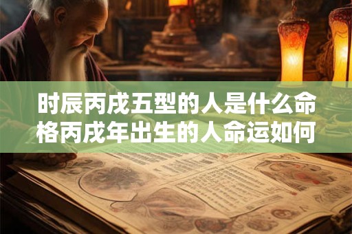 时辰丙戌五型的人是什么命格丙戌年出生的人命运如何