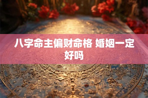 八字命主偏财命格 婚姻一定好吗
