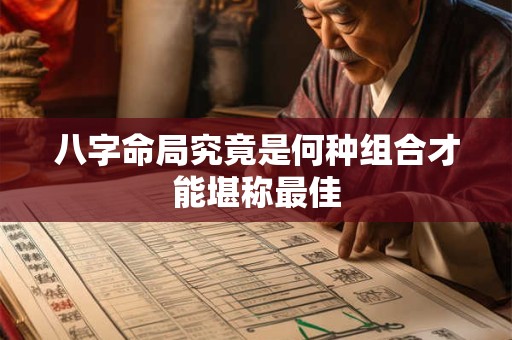 八字命局究竟是何种组合才能堪称最佳