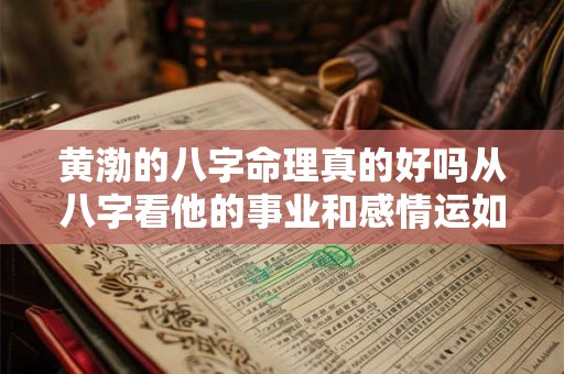 黄渤的八字命理真的好吗从八字看他的事业和感情运如何