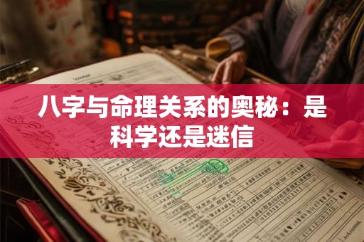 八字与命理关系的奥秘：是科学还是迷信